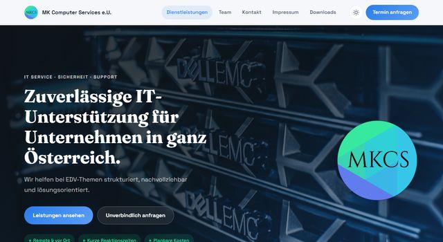 Vorschau der Webseite von MK Computer Services e.U.