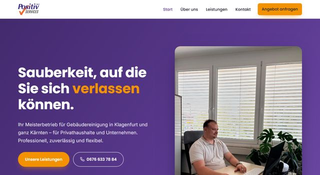 Vorschau der Webseite von Positiv Services