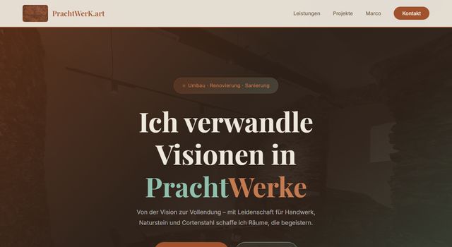 Vorschau der Webseite von PrachtWerK.art